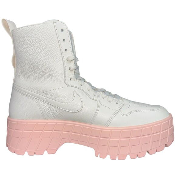 Air Jordan 1 Brooklyn Womens Size 12 Sneaker Boots Sail Legend Pink FJ5737-116 - Picture 2 of 9